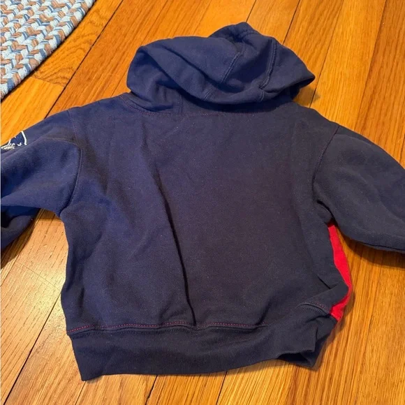 NFL Patriots Kids Red and Navy Hoodie - Picture 4 of 4